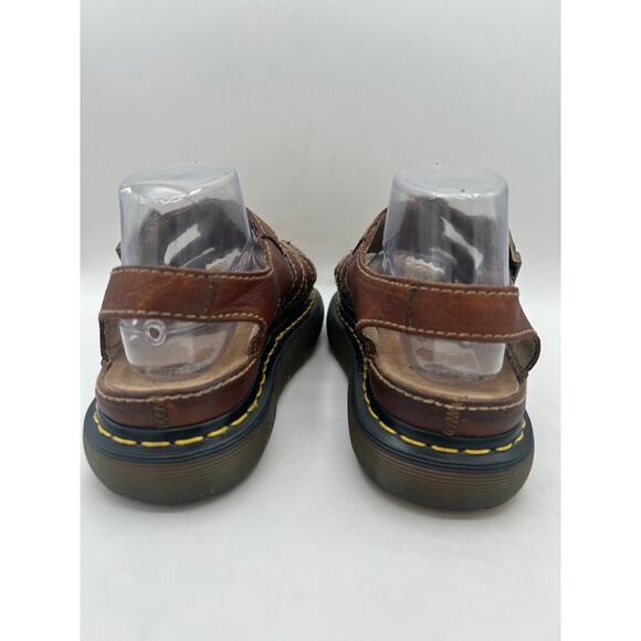 Dr. Martens VTG Y2K 90s Brown Leather Chunky Fisherman Sandals Womens US 9 - Picture 5 of 10
